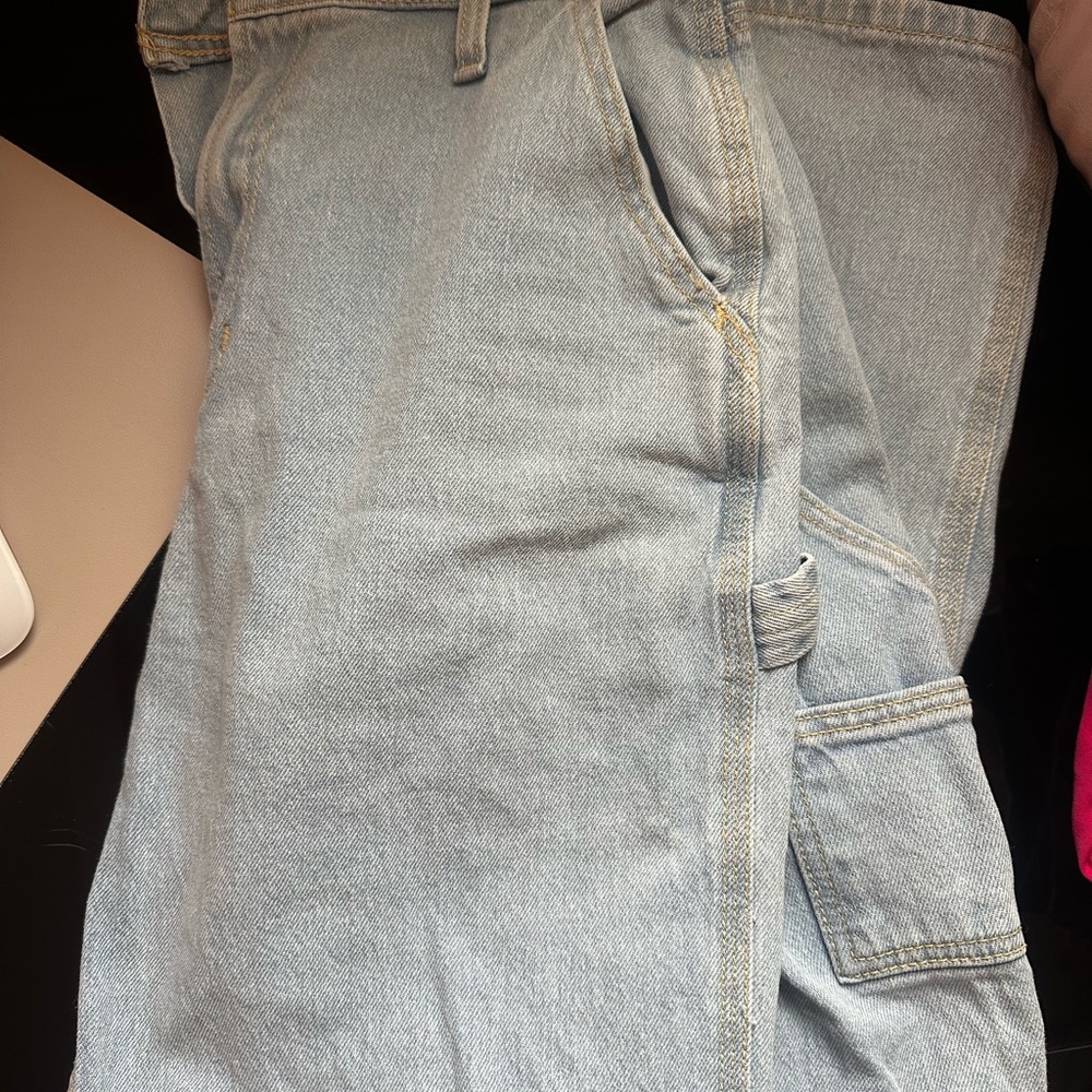 Hollister Light Blue Women's Jeans Overalls